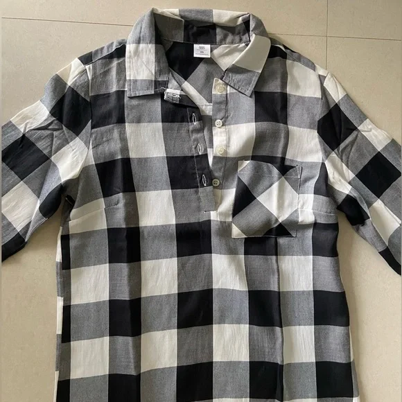 SSS Checked Cotton Shirt Dress - XS - Picture 6 of 8